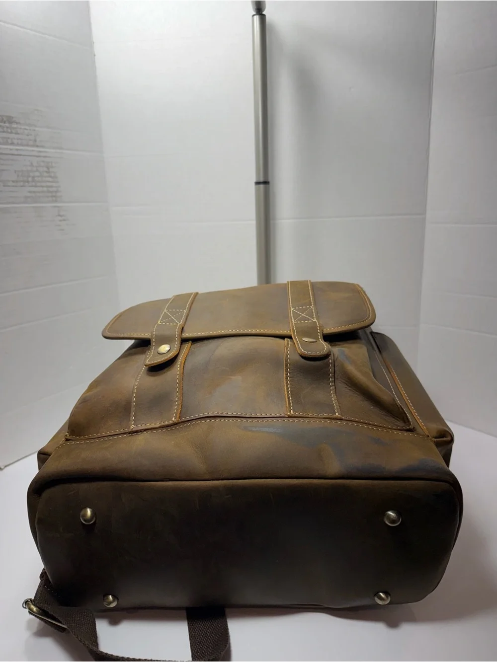 BOSTANTEN Vintage Laptop Backpack 15.6'' - Handcrafted Crazy Horse Leather $250